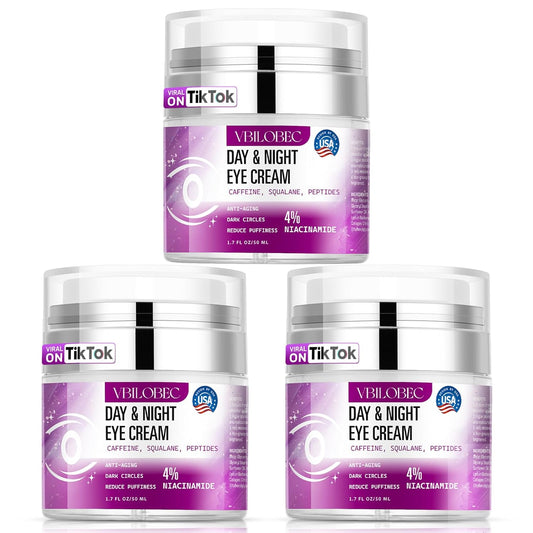 2025 Latest Caffeine Eye Cream:[30+ SGS Certified] [Used by Over 1M Fans] Anti-aging Eye Cream to eliminate dark circles, puffiness, and fine lines.1.7 fl oz, for Women& Men,3PC