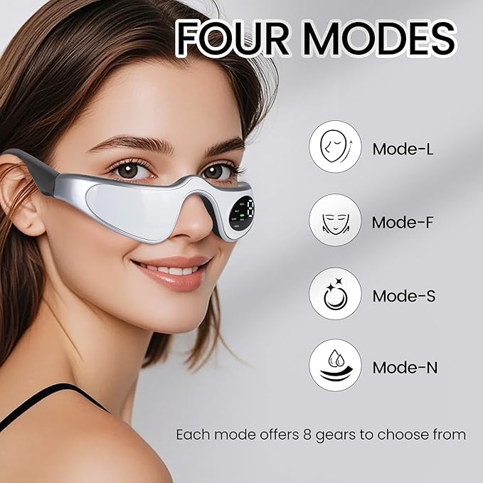 Under-Eye Red Light Therapy Device, Glasses for Dark Circles, Eye Bags, and Wrinkles