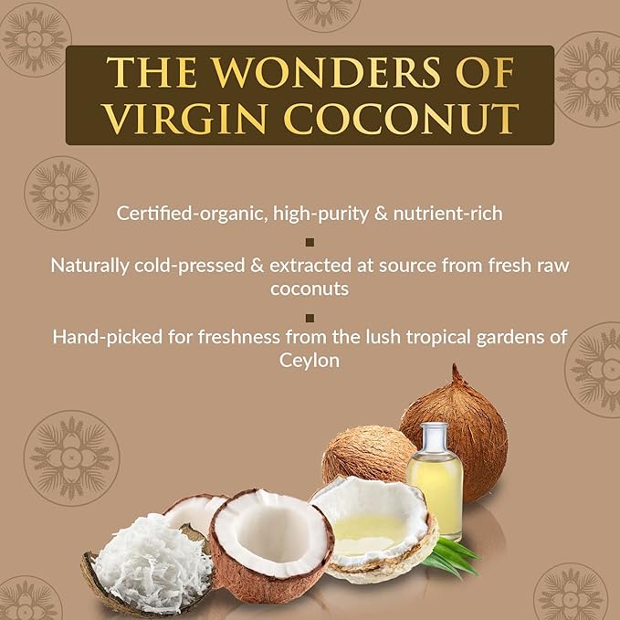 SPA CEYLON Virgin Coconut Face & Body Soothing Serum | Hydrating | 100% Natural | Silicon-Free | Suitable for all skin types