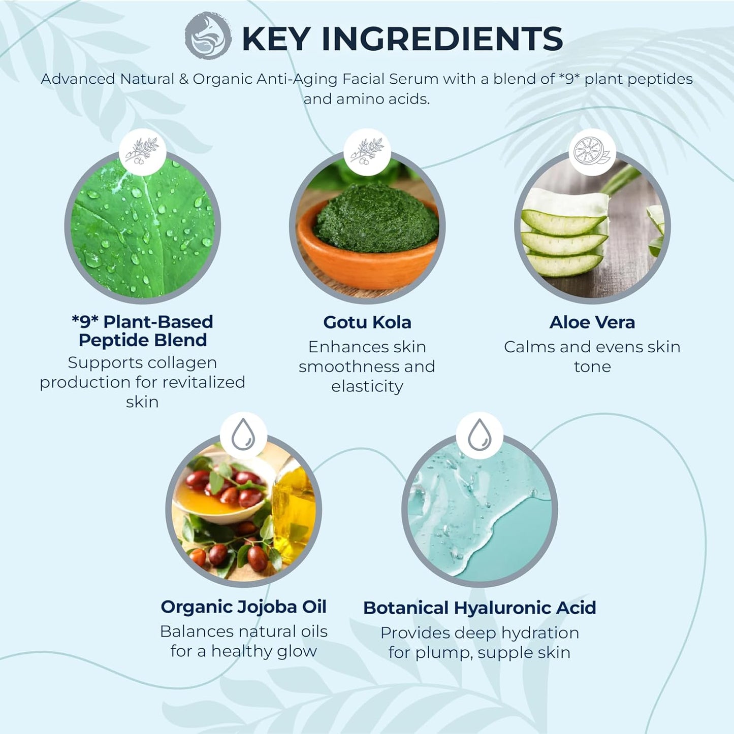 Peptide Collagen Serum 1 oz – Gentle Anti-Aging Hydrating Serum for Sensitive to Dry Skin | Reduces Wrinkles | Firms & Plumps | Supports Smooth, Firm Complexion | Made in USA