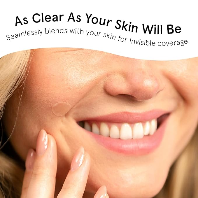 grace & stella Pimple Patches for Face - Fast Acting Hydrocolloid Acne Patch That Absorb Gunk, Flatten Breakouts - Zit Stickers for Clear Skin - Dermatologist-Tested, Vegan (Invisible, 72 Count)