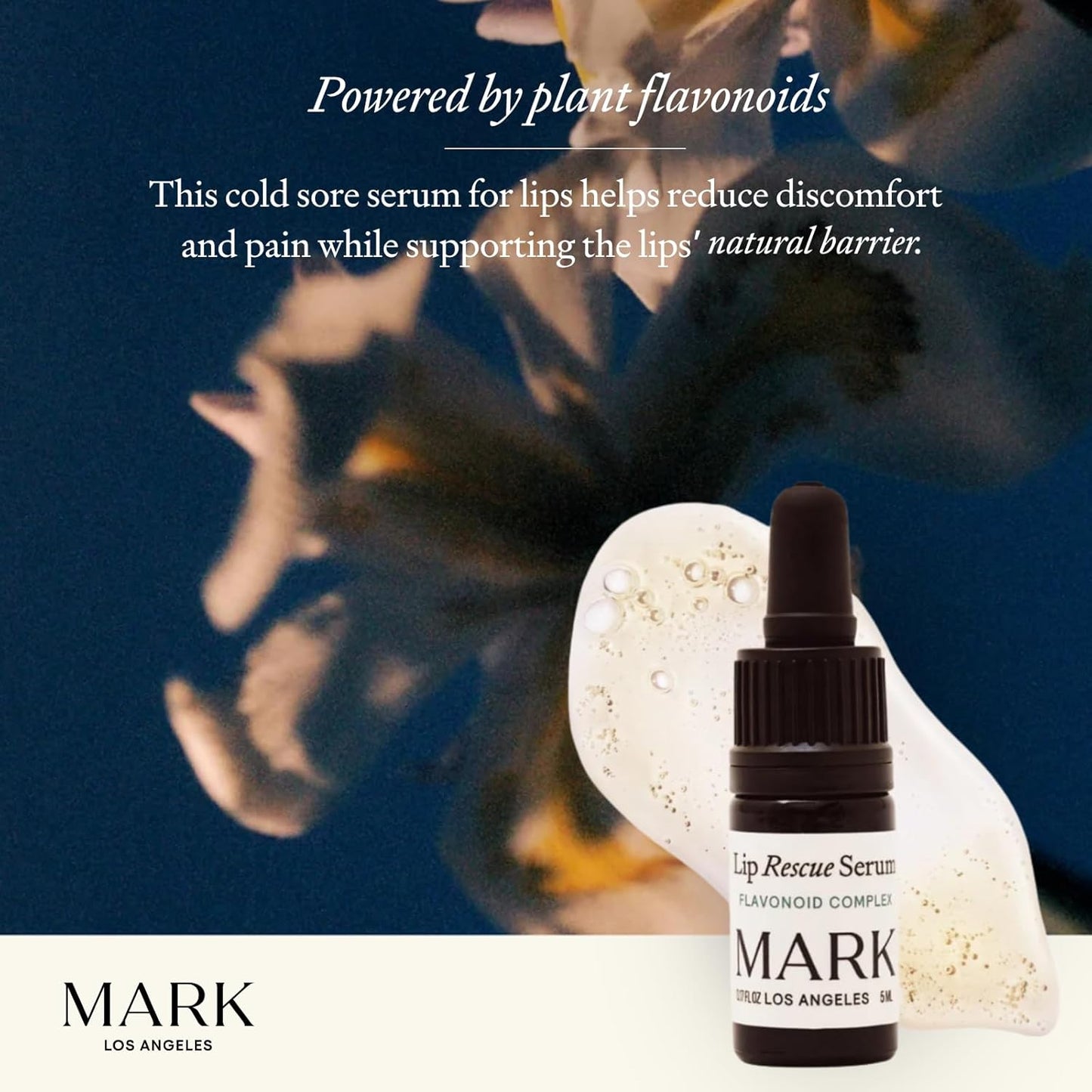 Lip Rescue Serum - Plant Flavonoid Complex - Fast-Absorbing - For Cold Sores & Fever Blisters - Rapid Relief & Recovery - Hydrates & Protects Lips - Lightweight Formula - 0.17 fl oz