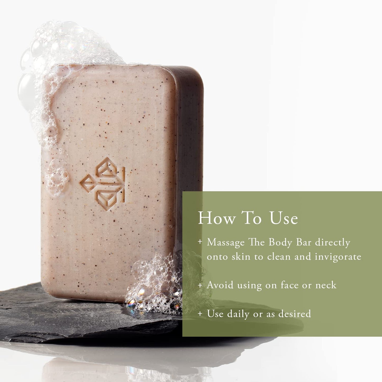 Caldera + Lab The Body Bar Exfoliating Soap– Certified, Vegan, Exfoliating and Organic Bar Soap with Antioxidant Botanicals