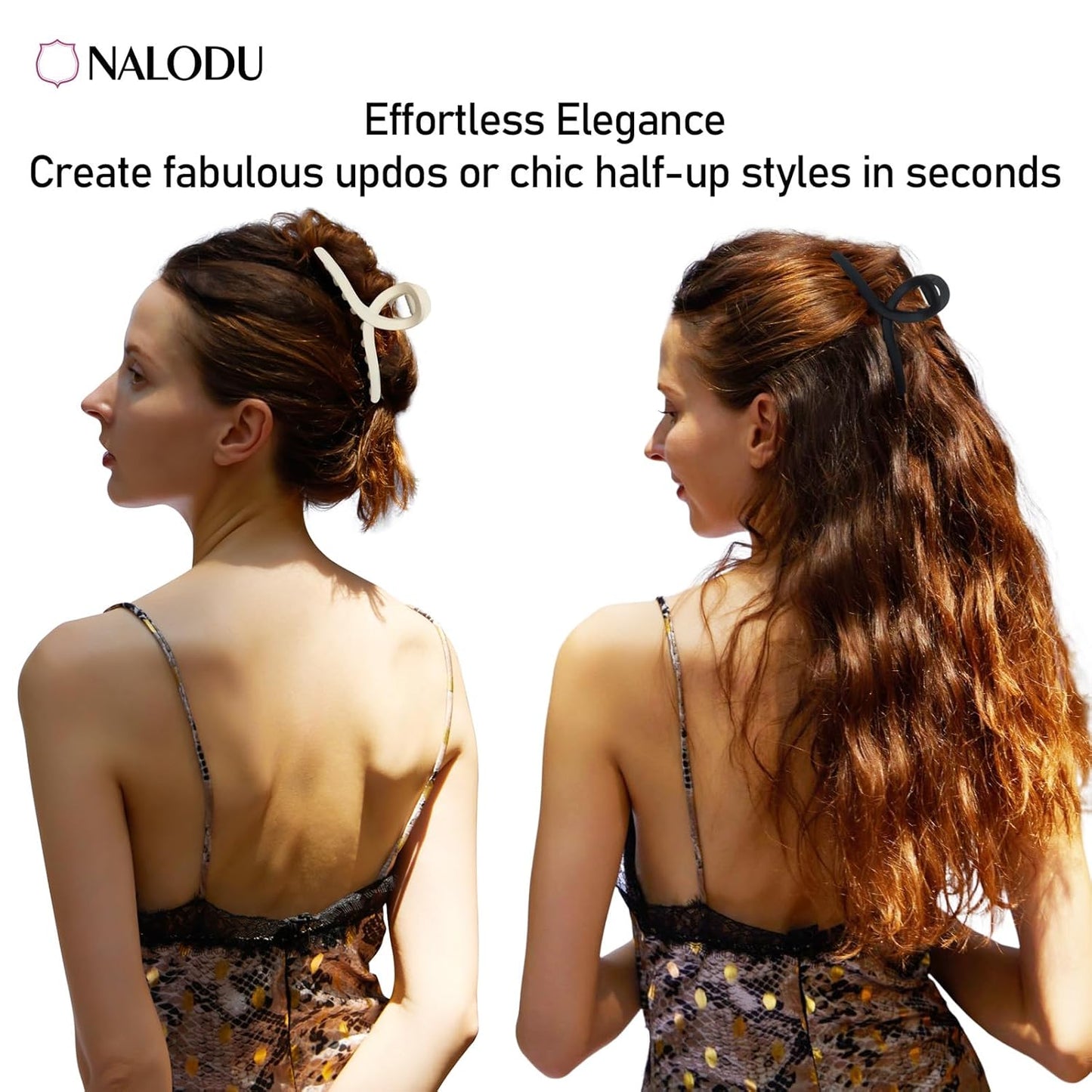 5 Inch Hair Claw Clips Extra Large No Slip Big Matte Jaw XL Clip for Thick Curly Long Hair Women, 4 Pack