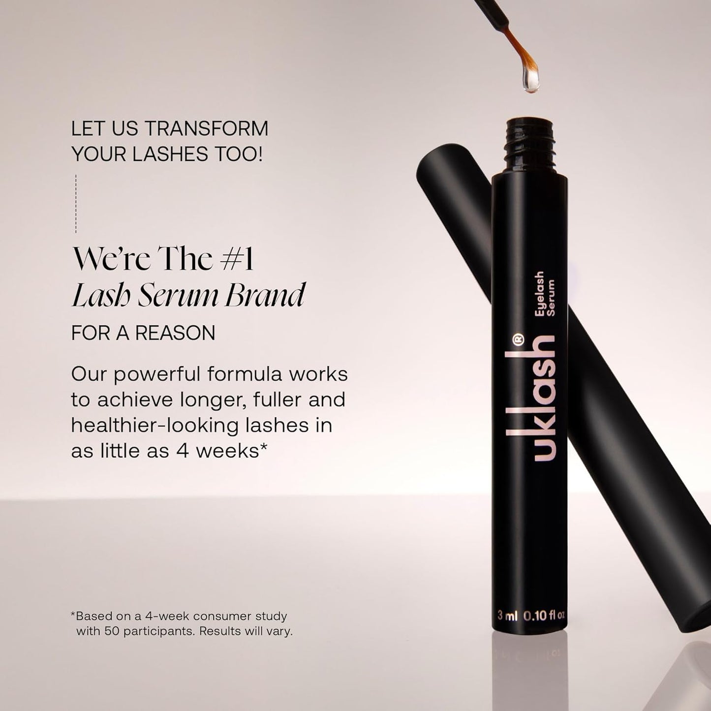 UKLASH Enhancing Hair Serum for Men and Women, Promotes Thickness in Thinning Hair & Hair Loss, Clinically Tested, Lightweight & Fast-Absorbing