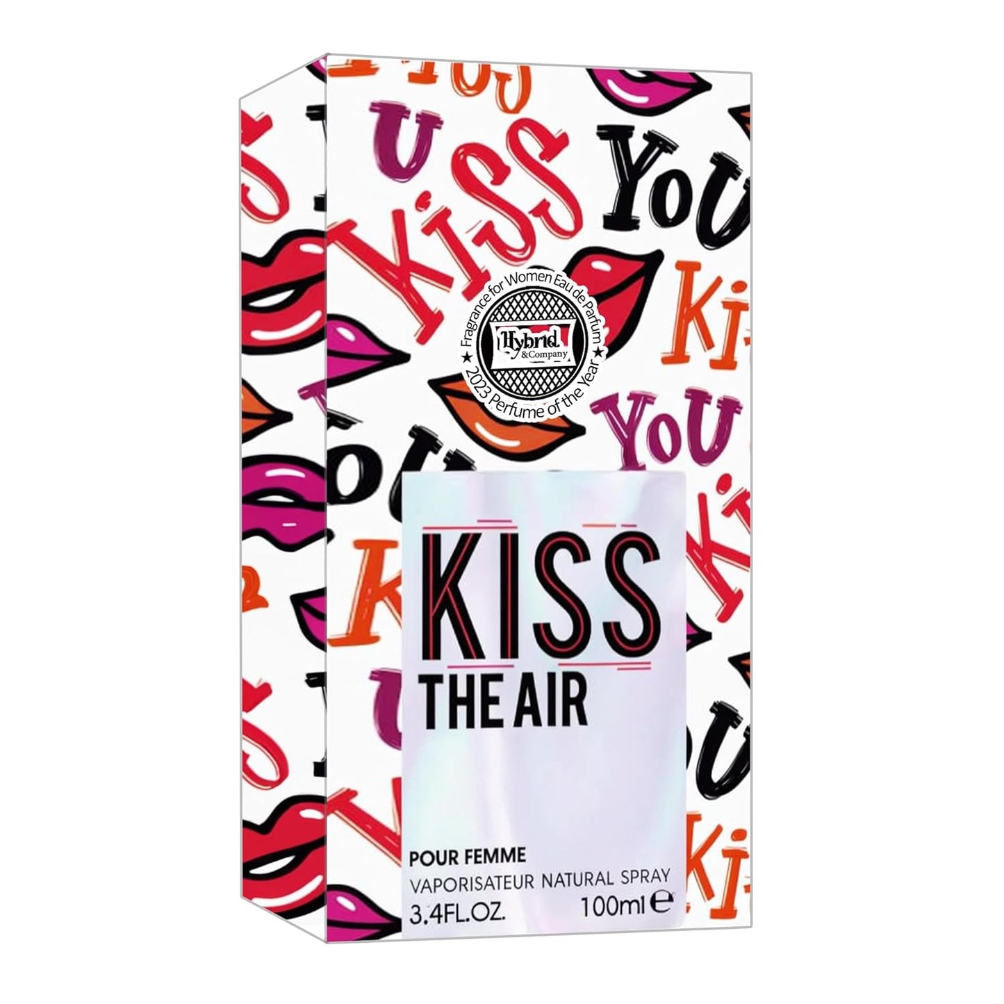 Hybrid & Company Kiss The Air For Women Eau De Parfume Pour Femme Natural Spray 3.4FL.OZ