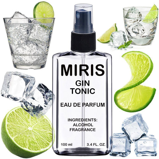 MIRIS Gin Tonic, Long-Lasting Unisex Eau de Parfum for Women & Men, Spray 3.4 Fl Oz / 100 ml