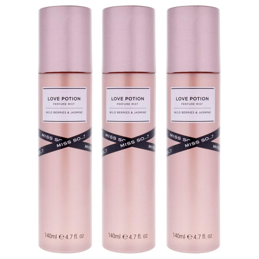 So...? Love Potion Perfume Mist for Women - 4.7 oz Mist - Pack of 3