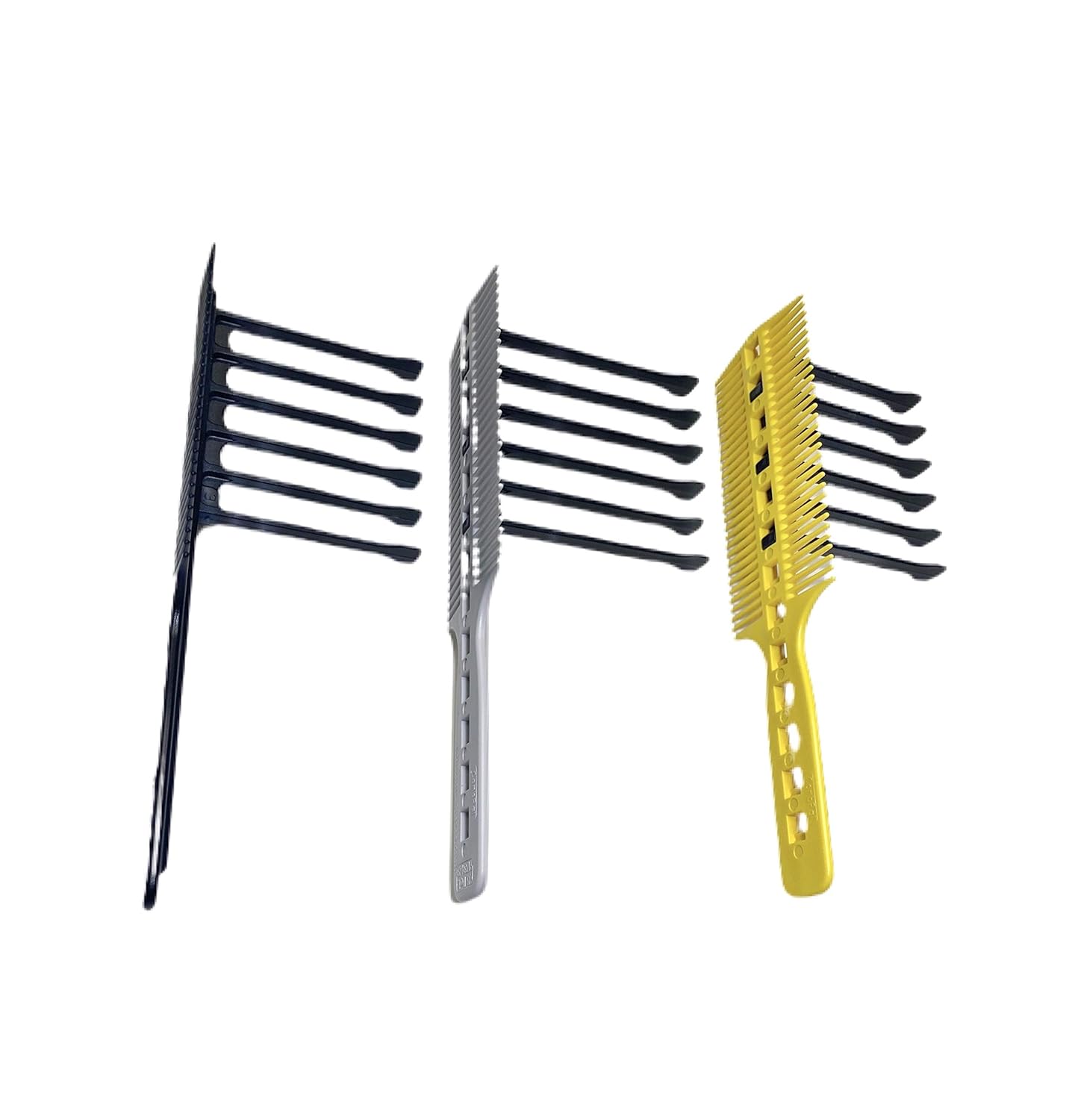 Scissor Clipper Over Comb - Barber Hair Cutting Tool with Jumbo Guide for DIY Home Haircuts (Black)