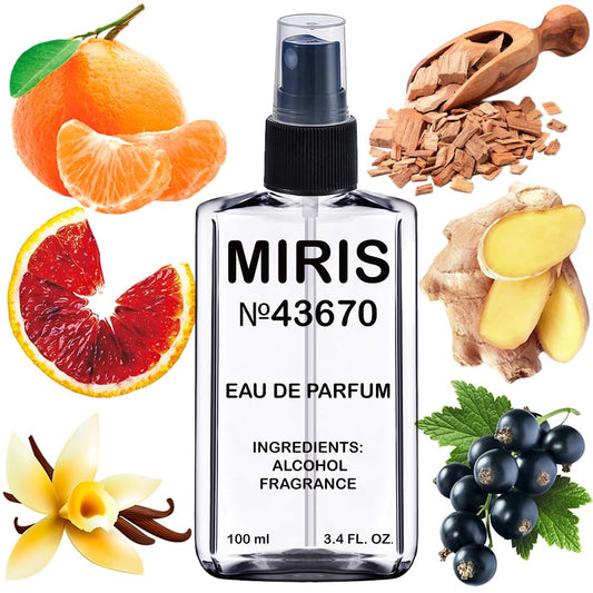 MIRIS No. 43670, Inspired by Deep Red, Long-Lasting Eau de Parfum for Women, Spray 3.4 Fl Oz / 100 ml