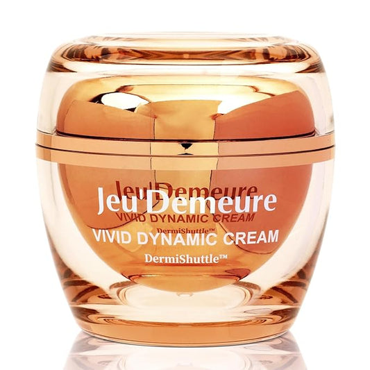 JEU'DEMEURE Vivid Dynamic Cream with Peptides Moisturizer, Exosome 200,000ppm for Glowing, Deep Hydrating, Anti-Aging and Rich Texture, Suitable Korean skincare for face and dry skin 1.69 fl oz