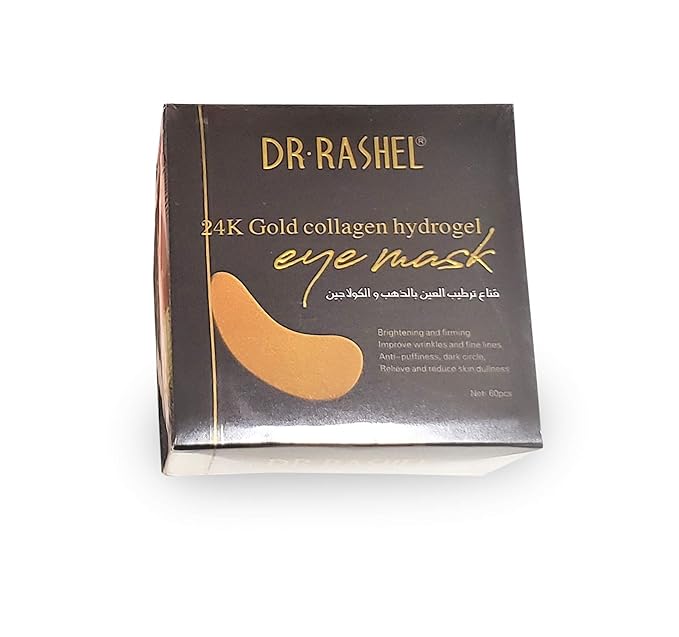 24k Gold Collagen Hydrogel Eye Mask | Improve Wrinkles, Anti Puffiness, And Dark Circle | 60 Pcs of Eye Mask