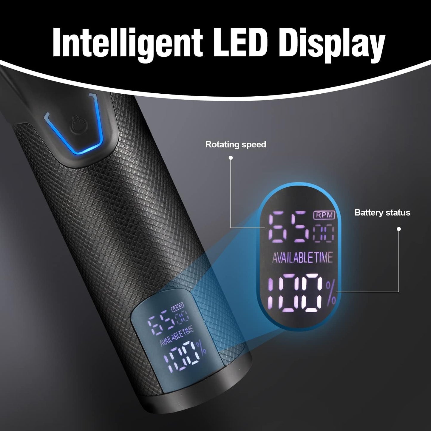 Professional Hair Clippers Trimmer Kit,Cordless Hair Clippers for Men,Barber Fading Clipper and Zero Gap T-Blade Trimmer Set with LED Display for Mens Gifts (Black)