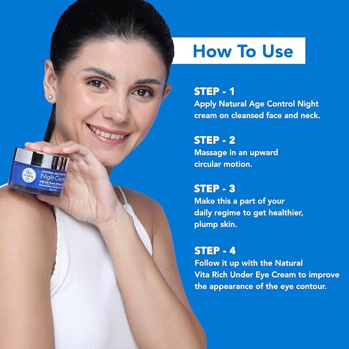 The Moms Co. Natural Age Control Night Cream for Face with Bakuchiol (Natural Retinol) & Niacinamide, Anti-wrinkle Cream for Women, Helps Fight Fine Lines & Aging 1.8oz/50g