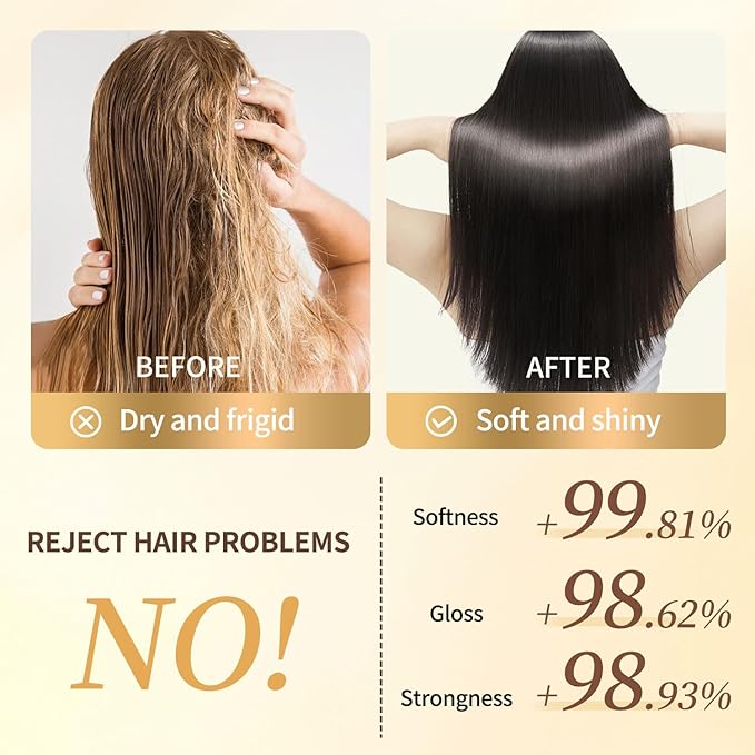 Hair Mask 8.45 Fl Oz Deep Conditioning Hair Mask for Damaged Hair, Hair Care Conditioner for Women, Infused with Essential Oils, Biotin, Intensive Repair for Dry, Frizzy Hair