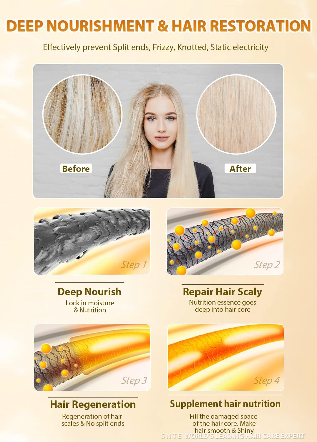 Samnyte Hair Wax Stick for Flyaways, Fly Away Hair Tamer Stick for Baby Hair, Hair Finishing Stick Works in 3 Seconds, Hair Wax Stick for Long-Lasting Fixed Hair Styling, Wax Stick for Hair