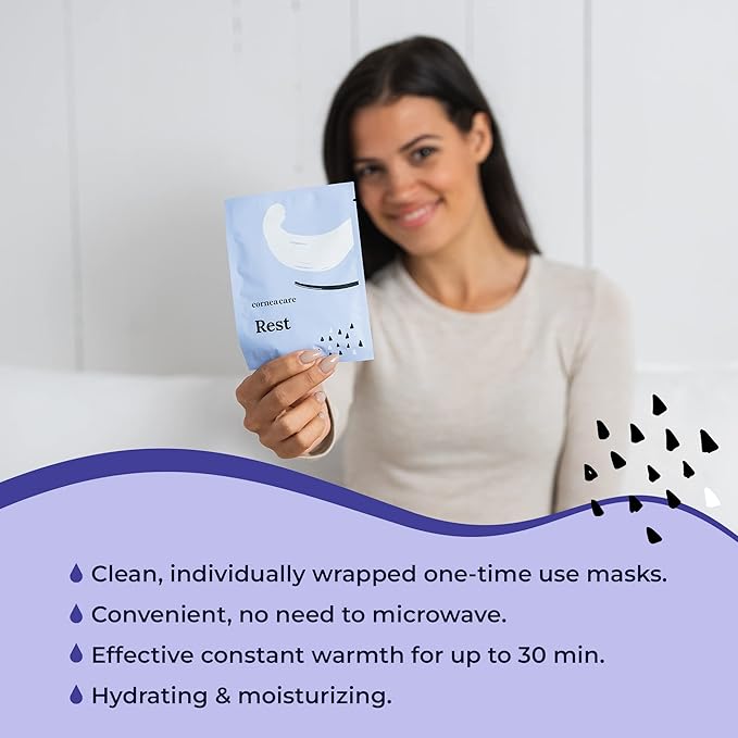 The Eyelid Hygiene Foundation | Self Heating Warm Compress for Eyes | Eye Wipes for Dry Eyes | Eye Compress for Puffy Eyes | Eye Mask for Fast Relief of Dry Eyes | Eyelid Wash Pads | Travel Friendly