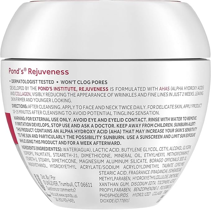 100g POND'S REJUVENESS Anti-Wrinkle Night Face Cream W/Colagen & Vitamin E