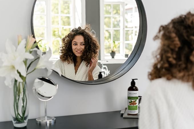 velona Sweet Almond Oil - 16 Fl Oz | 100% Pure and Natural Carrier Oil |Cold Pressed | Skin, Hair, Body & Face Moisturizing | Use Today - Enjoy Results…