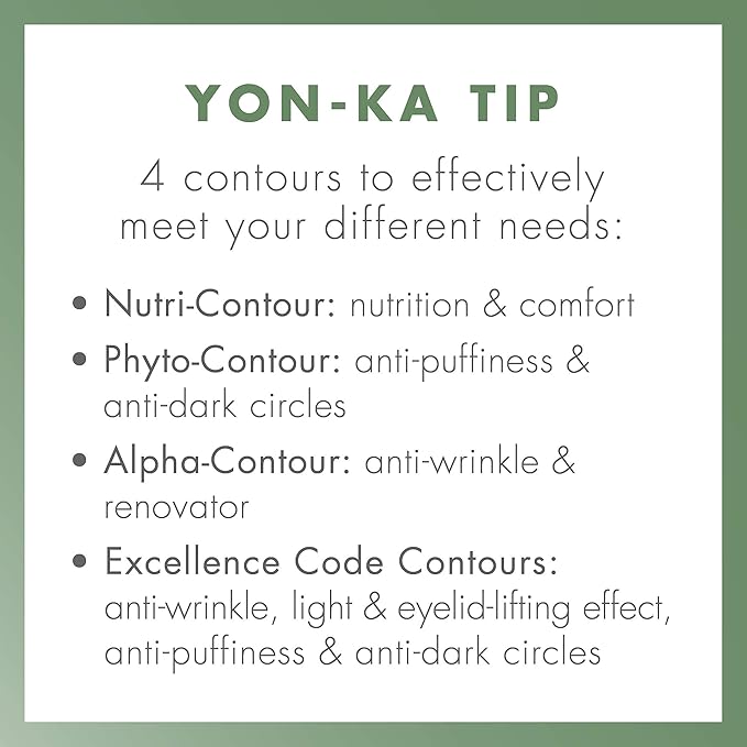 Yon-Ka Excellence Code Creme and Excellence Code Contours Eye Cream Set, Specialized Anti-Aging Cream for Face, Eyes and Lips