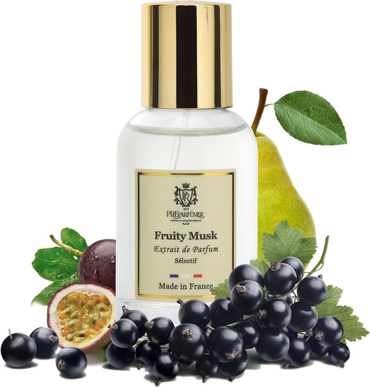 From France Fruity Musk for Women 30ml – Fruity Chypre Scent From France – Luxury Fragrance with Blackcurrant, Passion Fruit – Long Lasting Perfume With Lily and Vanilla Notes