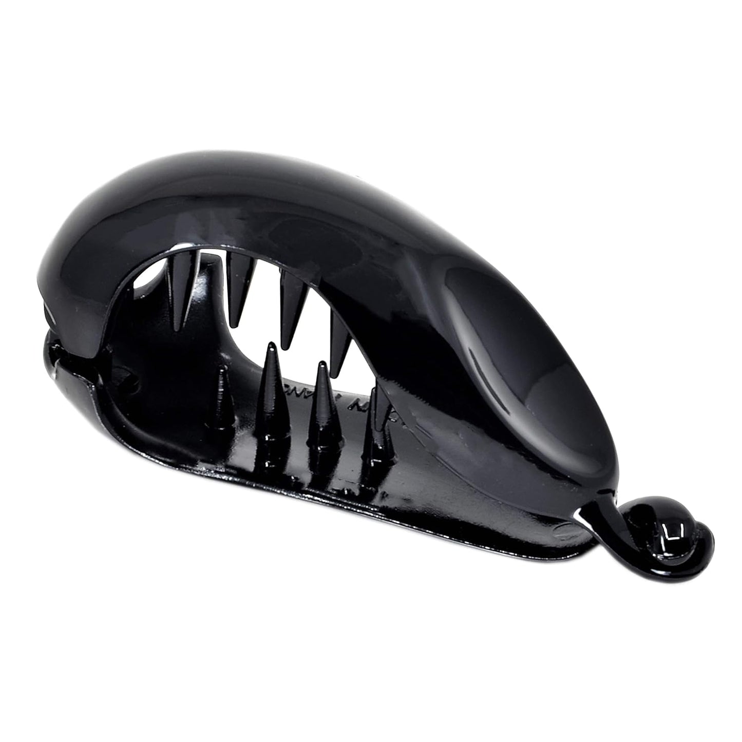 Camila Paris CP2302 2.75 Inch Small Hair Claw Clip for Women Black, Strong Hold Decorative Hair Clips Durable Styling Girls Hair Accessories. Ponytail For Women with Curly Thick Hair. Made in France