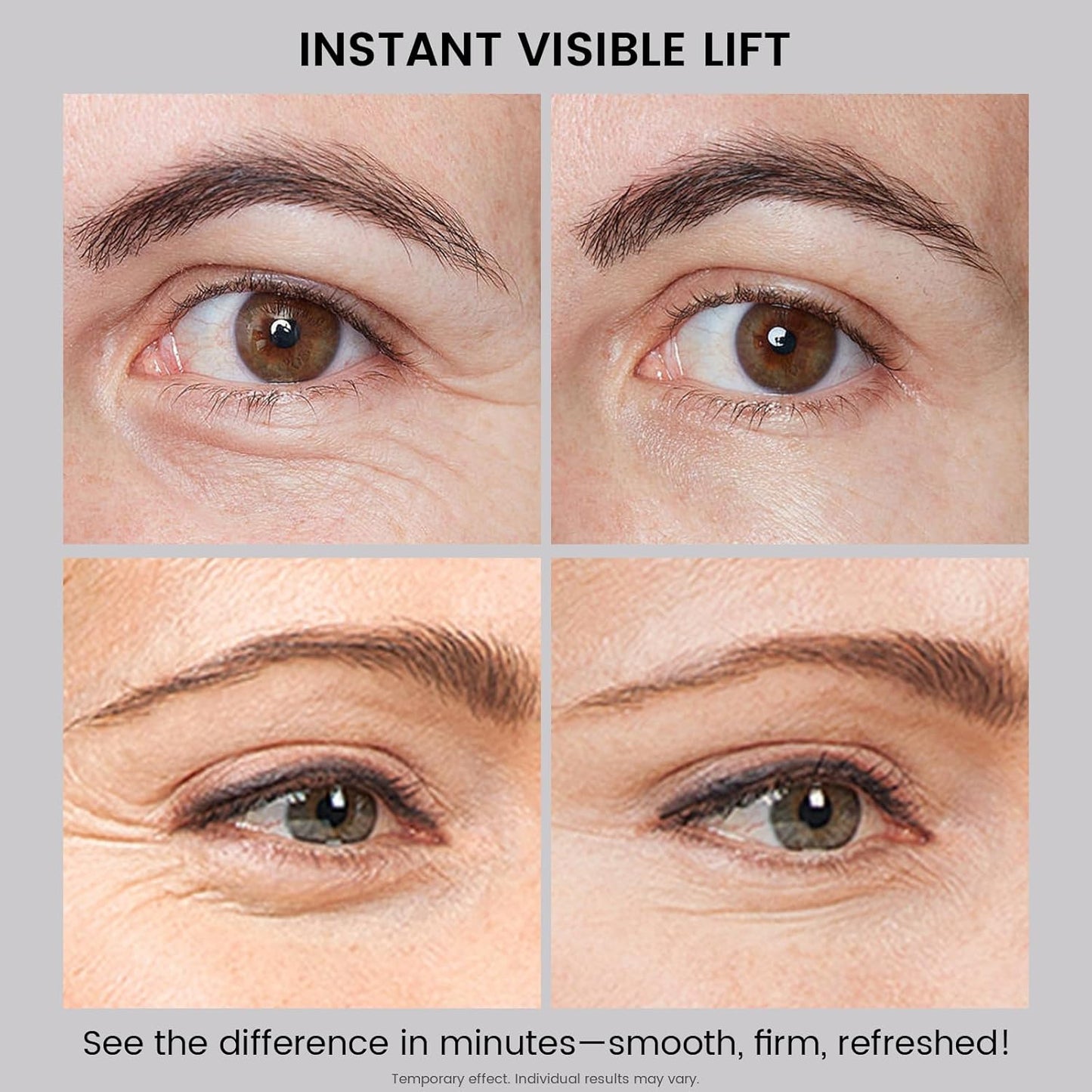 Lynz Pure Instant Eye Tightener, Temporary Firming Eye Cream & Makeup Primer, Smoothes Fine Lines & Minimizes Pores, No Filter Eye Primer 30ml