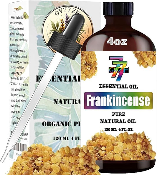Frankincense Essential Oil (4 oz/120 ml) - Frankincense Oils Used in diffusers, humidifiers, Home Baths, Cleaning Products, Yoga, DIY Soaps and DIY Scented Candles