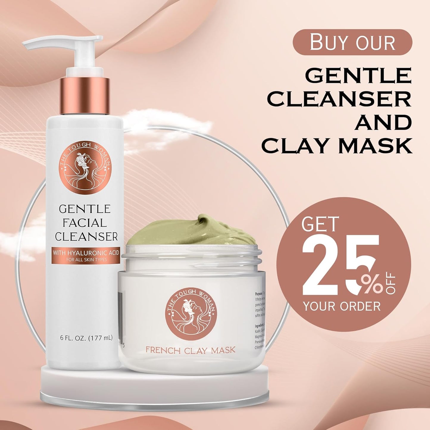 Gentle Face Cleanser with Hyaluronic Acid - Hydrating, Exfoliating & Deep Pore Facial Cleanser Smooths & Softens Skin for All Skin Types - Oily, Dry, Sensitive, Combination & Normal Skin Types