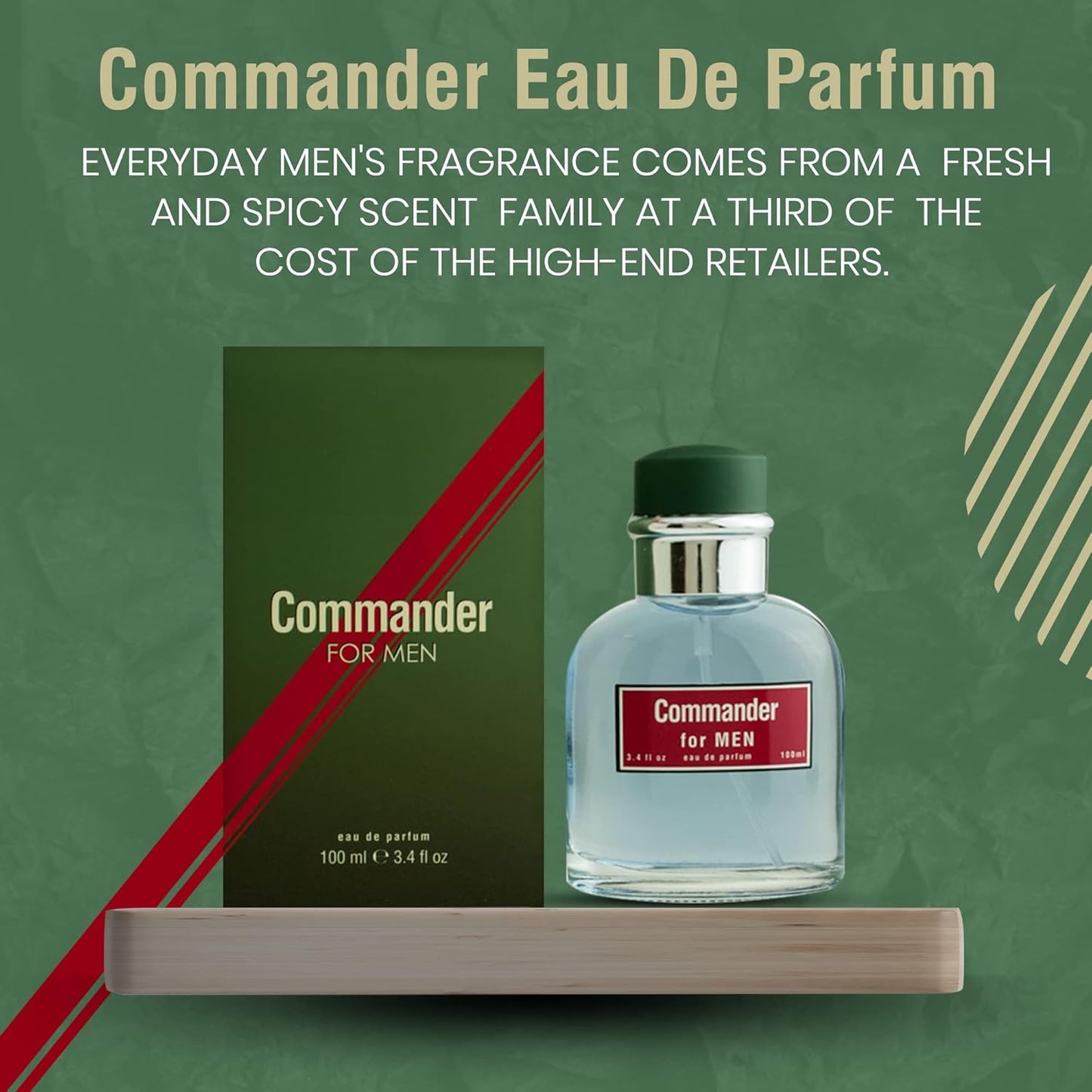 Perfume for Men – INSPIRED by A WORLD RENOWNED MEN’S PERFUME - Apple, Bergamot, Cinnamon, Lemon – Fresh, Sexy, Bold, Long-Lasting – Masculine Eau de Parfum 100ml (3.4 fl oz)