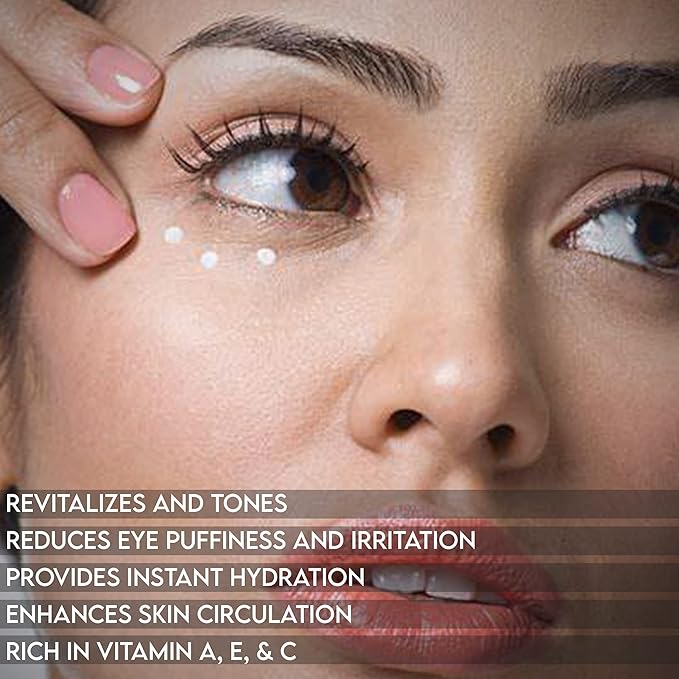 Shir-Organic Pure Cucumber Eye Cream For Dark Circles Eye Puffiness Wrinkles Instant Hydration Anti Aging Eye Cream for All Skin Type (15 ML)