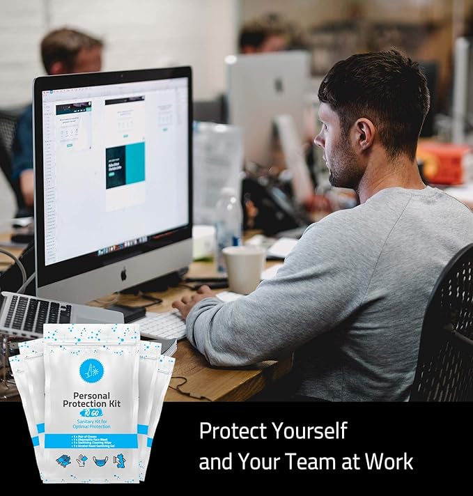 4 Item All-In-One Personal protection Kit - 10 PACK