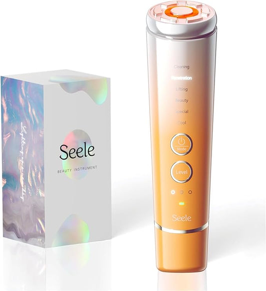 SEELE 6-in-1 Luxe Skin Transformer, Rapid Firming & Radiance, Wrinkle Smoothing, Deep Hydration, Neck Lift & Eye De-Puffing – Your Anti-Aging Solution., Apricot Crush