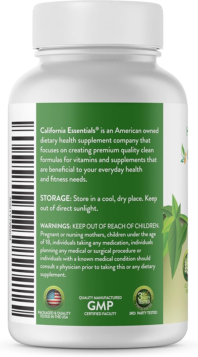 California Essentials Biotin 10000mcg | Vitamin B7 Promotes Healthy Skin, Hair & Nail Growth | High Potency Dietary Supplement for Men & Women | Non-GMO, Vegan, Gluten & Dairy Free (200 Tablets)