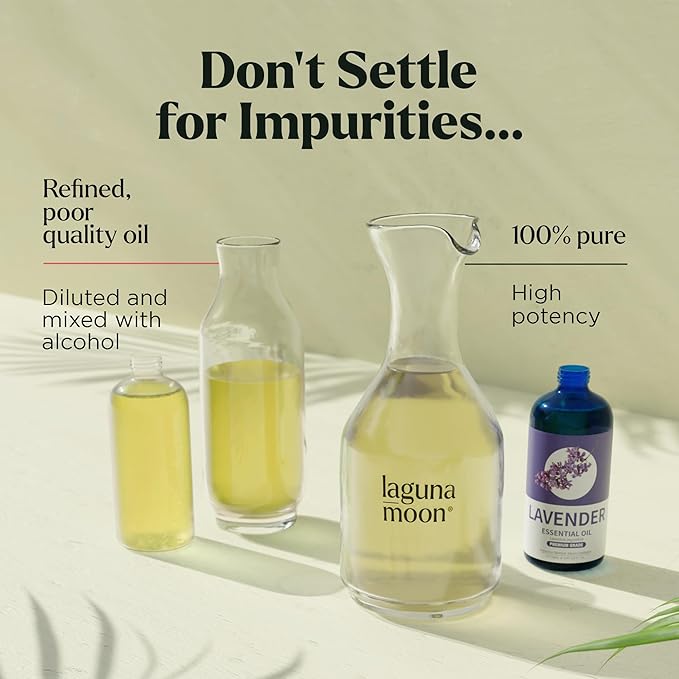 Lavender Essential Oil - Pure Essential Oils for Diffusers, Humidifiers, Aromatherapy, Cars, Yoga, Home Essentials, Office - Relaxing Fragrance Scents for Soap and Candle Making (150mL)