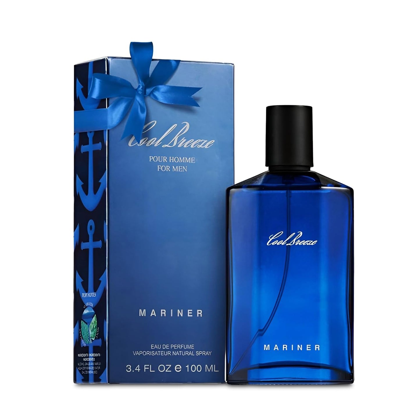 Cool Breeze Men Cologne 100ml Eau De Toilette Spray Perfume,Notes of Seawater, Spicy Rosemary and Fresh Mint Long-Lasting Perfume For Men Gift Daily Use