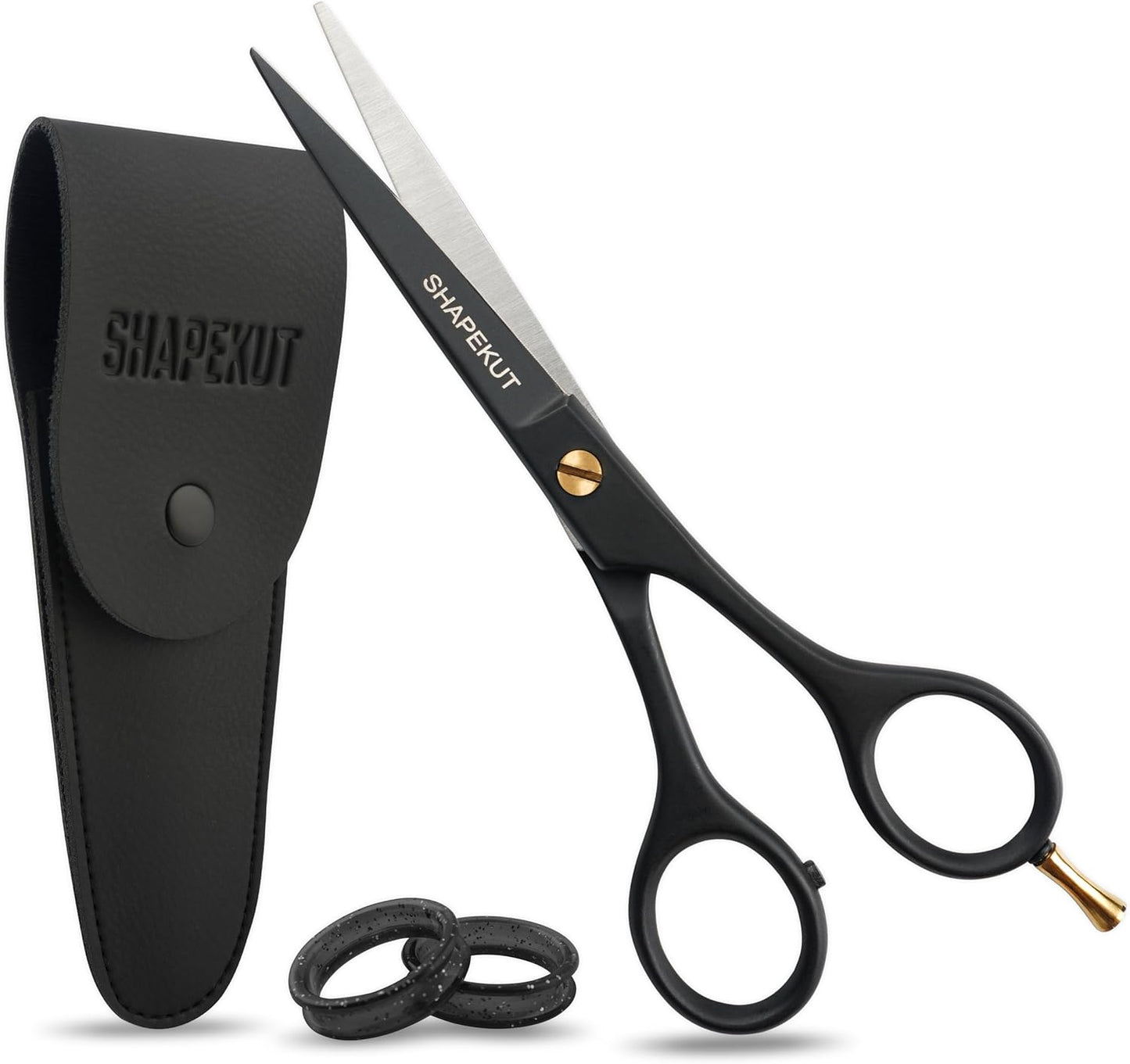 Professional Hair Scissors 6.5” - High Carbon Stainless Steel Barber Salon & Home Use Hair Cutting Scissors – Super Sharp Hair Shears Blades - Ergonomic for Men, Women & All Ages (Black, 6.5 inches)