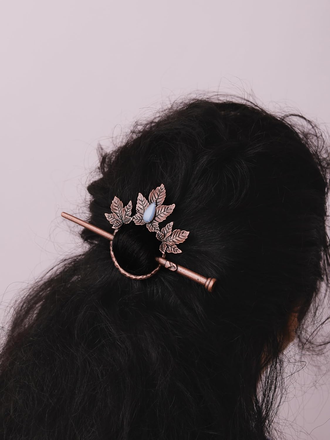 HAQUIL Vintage Leaf Bronze Plated Alloy Hairpin, Gothic Hairpin Accessories Headwear Styling Jewelry, Summer Holiday Gifts for Women