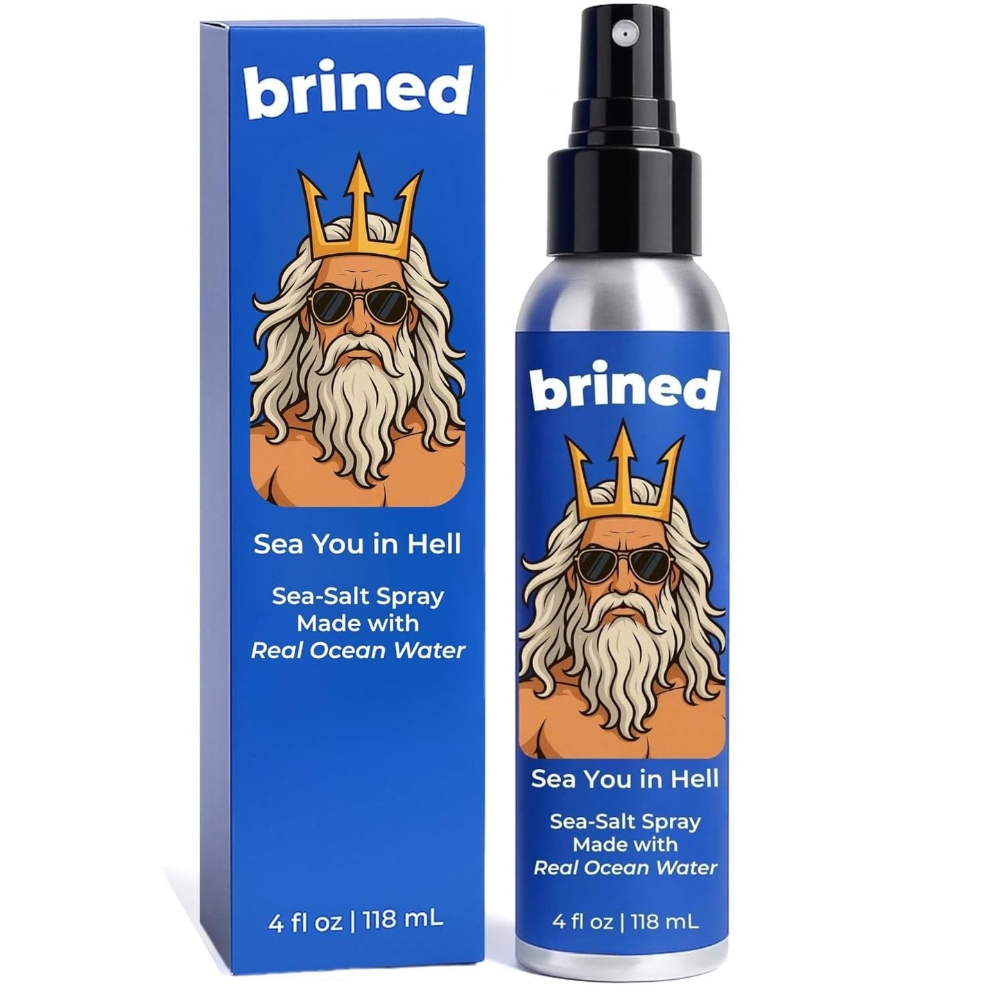 Sea Salt Spray for Hair Men & Women | Real Ocean Water Texturizing Spray | Beach Hair, Waves, Volume & Matte Finish | Aloe, Kelp & Vitamin B5 | Sulfate-Free, Paraben-Free | 4oz