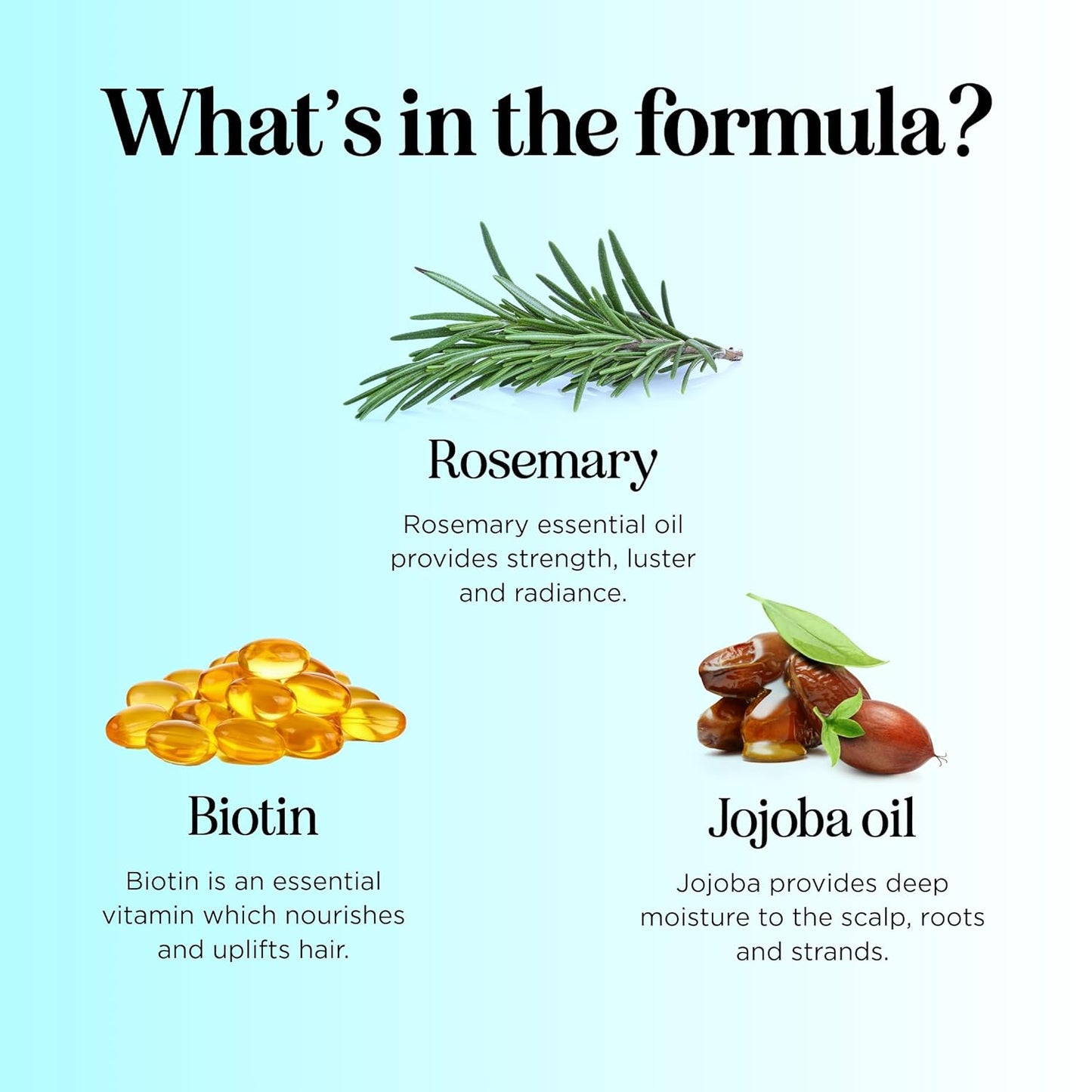 Rosemary Biotin Shampoo and Conditioner Set - Volumizing Shampoo and Conditioner for Thinning Hair for Women & Men with Nourishing B Vitamins - Color Safe Sulfate Paraben & Silicone Free (8 Fl Oz)