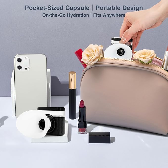 Eye Steamer for Dry Eyes Relief,Portable Electric Heated Steam Therapy Wand Machine with Moist Heat for Natural Tears Restore,Dry Eye Mist Sprayer with Warm Compress and 3 Level-Heat (Black)