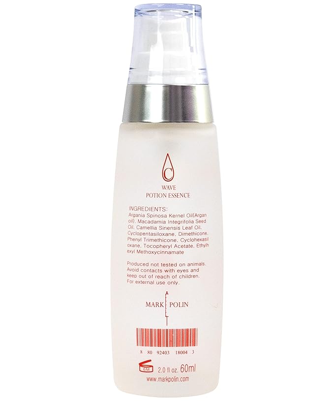 MARK POLIN - Anti-Frizz Hair Serum with Moroccan Oil - Leave-in Conditioner for Permed, Color-Damaged, and Frizzy Hair