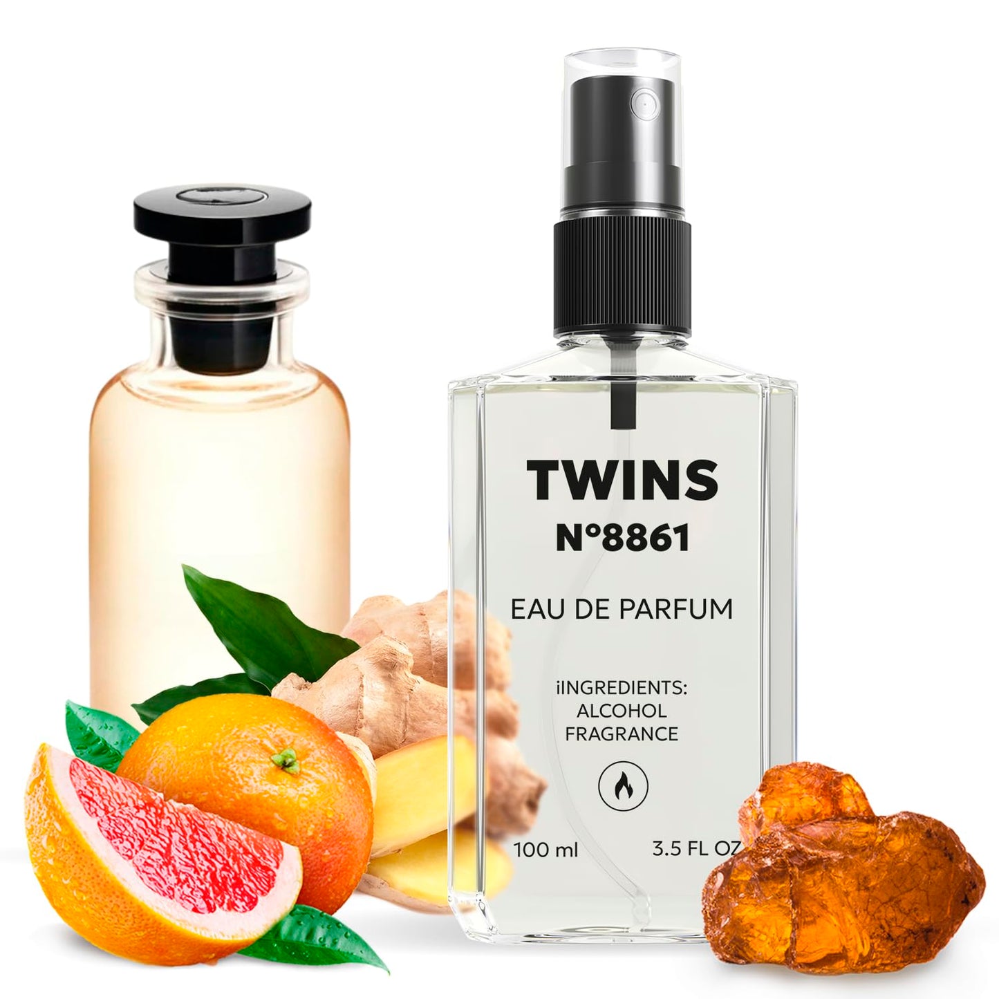 TWINS Impression of L`immensite | Perfume for Women Eau de Parfum | No.8861 | 3.4 Fl Oz / 100 ml