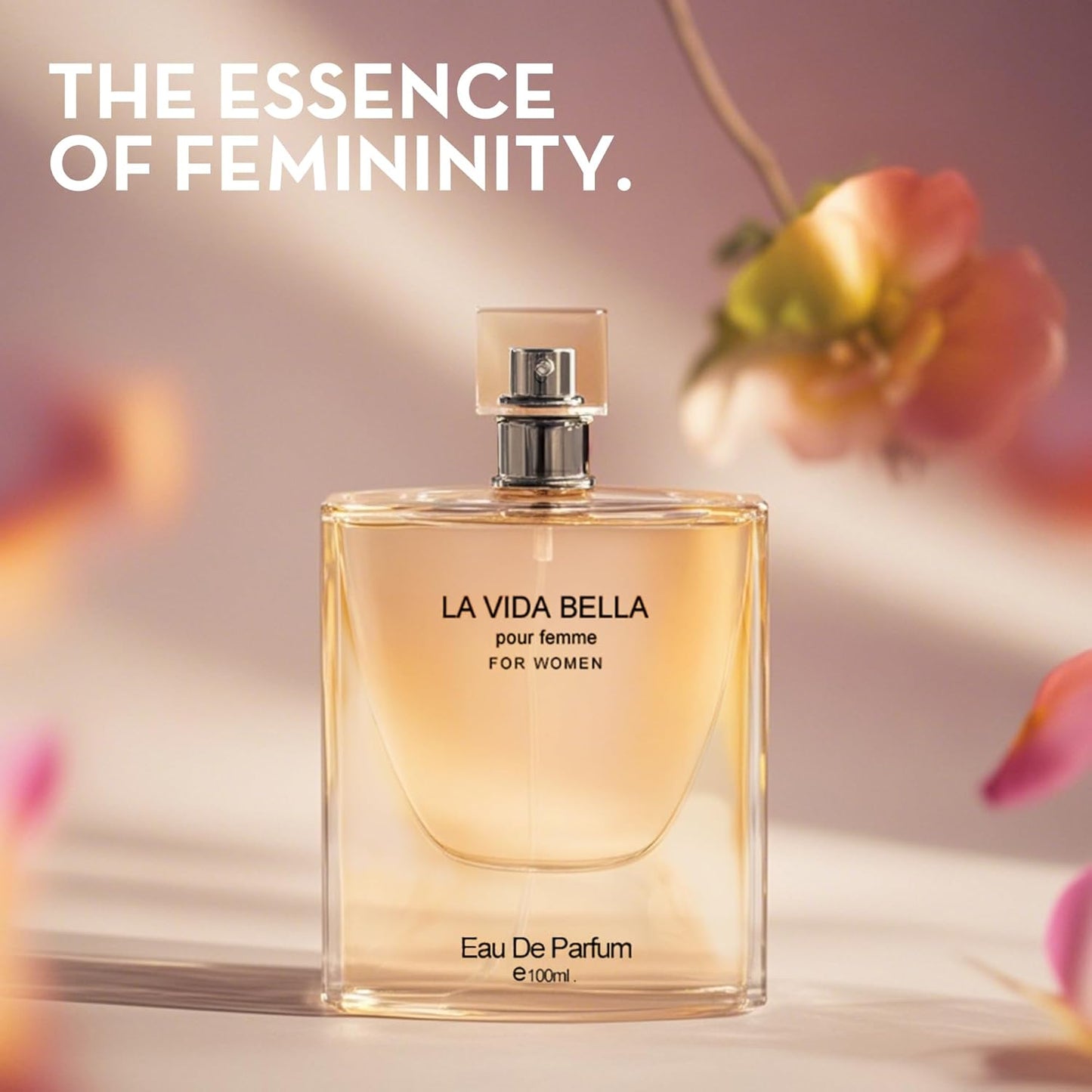 La Vida Bella Perfume for Women Long Lasting Fragrance Eau de Parfum Floral & Sweet Women's Perfume Daily Used 3.4 Fluid Ounce