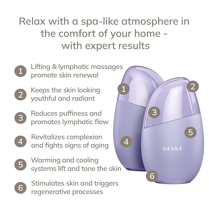 SmartAppGuided™ Cool & Warm Eye & Face Massager | 7 in 1 | Multi Massager | Face & Neck | Battery-free Cooling & Warming | Firms, Relaxes & De-Puffs Skin | Eye-Nose Area Targeted Design