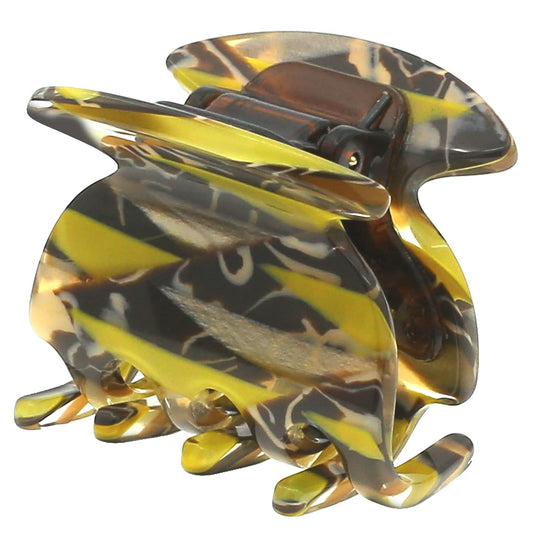 Camila Paris CP3181 French Hair Clip for Women, Handmade, Mustard, Small Girls Hair Claw Clips Jaw, Durable Styling Hair Accessories for Women, Strong Hold No Slip Grip, Made in France