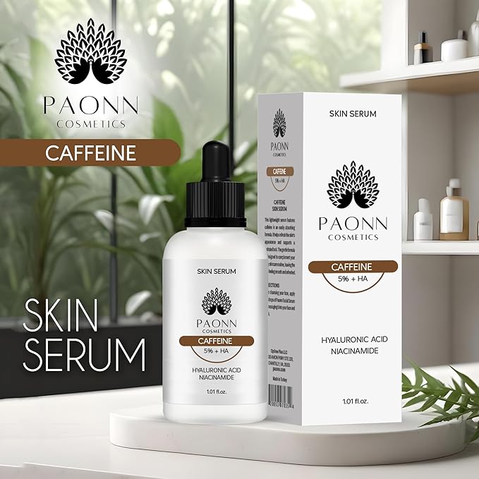 Caffeine Eye Serum for Face and Skin, Hydrating Solution, Reduces Dark Circles, Puffiness & Fine Lines, Moisturizing