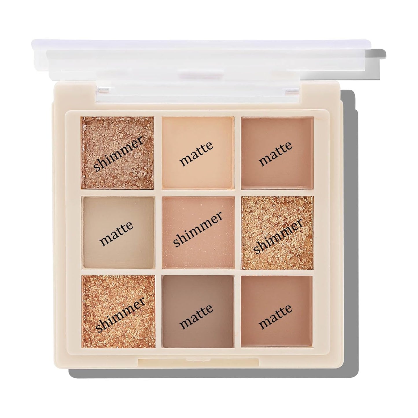 Boobeen Nude Eyeshadow Palette - Matte and Shimmer Makeup, Highly Pigmented Creamy Eye Shadow Powder, Create a Neutral Eye Look, Long Wearing