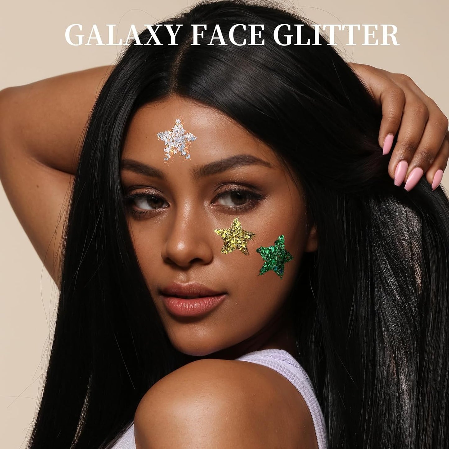 FANDAMEI 18-Color Face Glitter, Body Glitter Hair Glitter for Glitter Makeup, 2 PCS Glitter Gel 6 Color Themes, Chunky Glitter for Kids Women, Halloween Rave Concert Face Paint