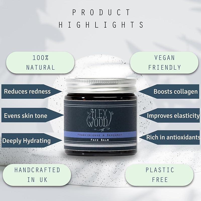 Frankincense and Bergamot Gift Set for both Men and Women - Face Cream and Serum - handcrafted, 100% Natural, Vegan, Moisturising, Anti Ageing, Cruelty Free, Palm Oil Free, Plastic Free